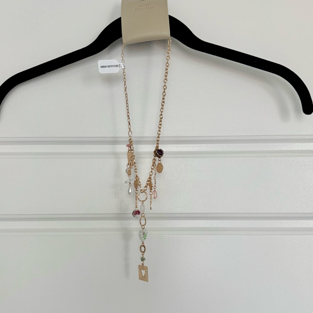 NWT Urban Outfitters Kennedy Draped Charm Necklace | One Size - Picture 4 of 6